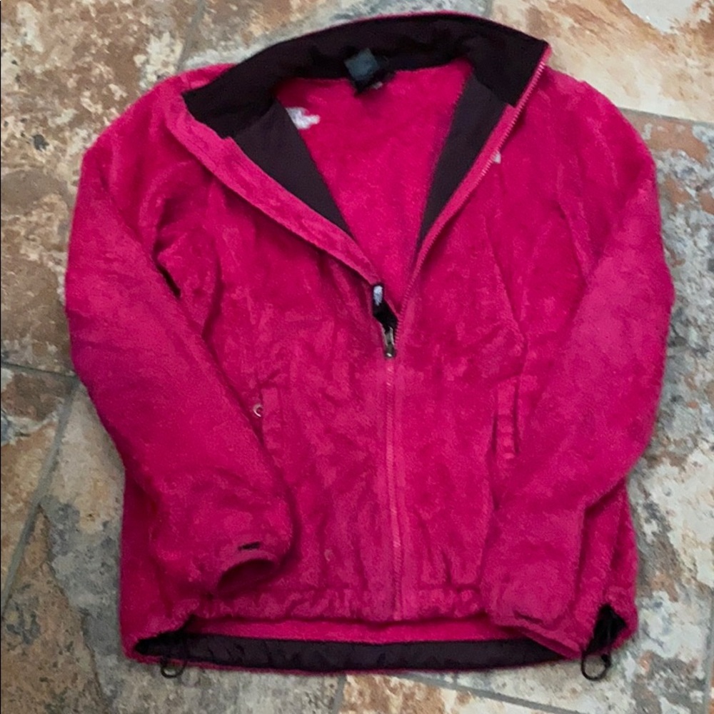 The North face fuzzy zip up